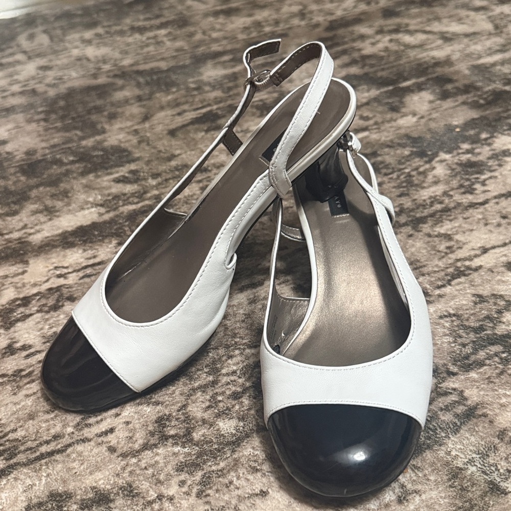 Array Women's Two-Tone Slingback Heels - image 4